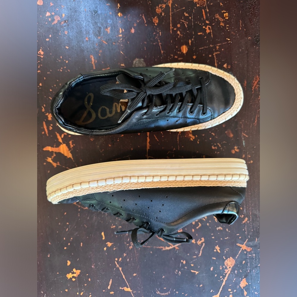 Sam Edelman black trendy sneakers